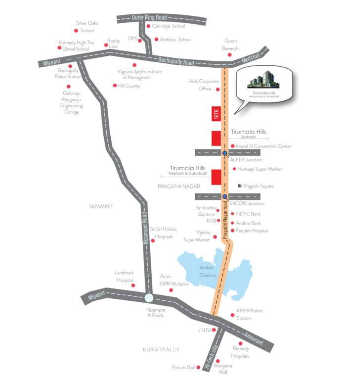  tirumala hills narayanadri and venkatadri Location Plan