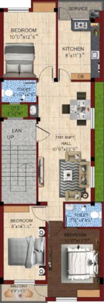 krs-guringi KRS Guringi Cluster Plan for 1st Floor