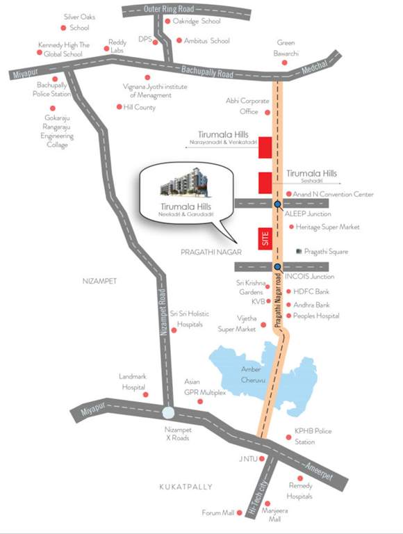  tirumala hills neeladri and garudadri Location Plan