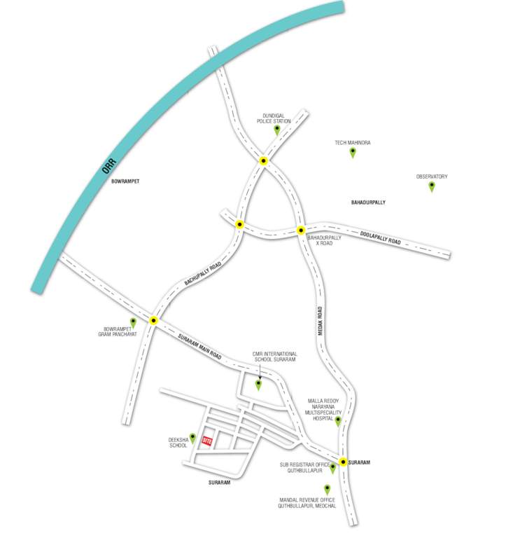  prakruthi Location Plan