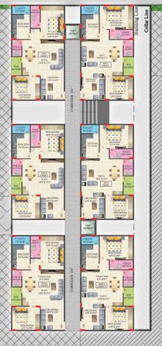  saptapadi- Gruhashilpis Saptapadi Cluster Plan from 1st to 5th Floor