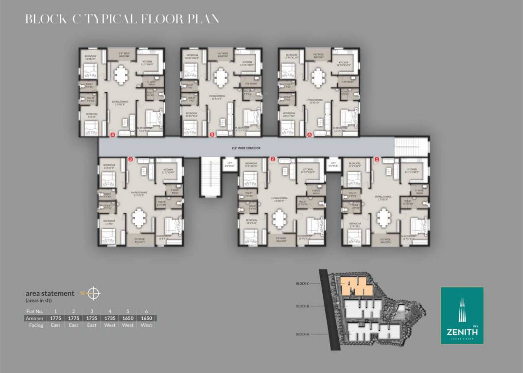  zenith Gk S Zenith C Typical Cluster Plan