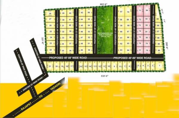  yadadri-green-city Layout Plan