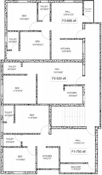  leva Crest Leva Cluster Plan from 1st to 2nd Floor