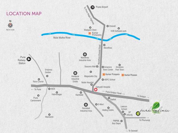  kumar-park-infinia Location Plan
