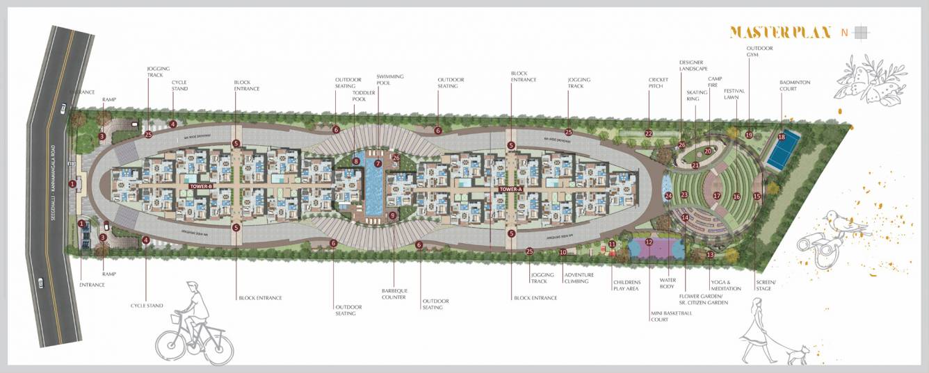  golden springs Layout Plan