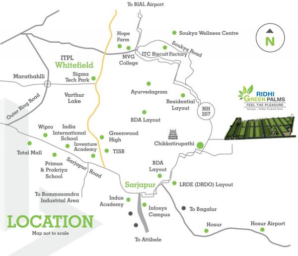  green-palms-plots Location Plan