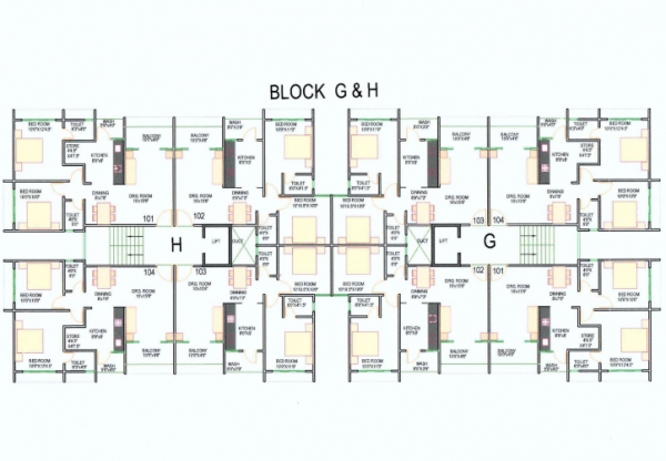  residency Block H Cluster Plan