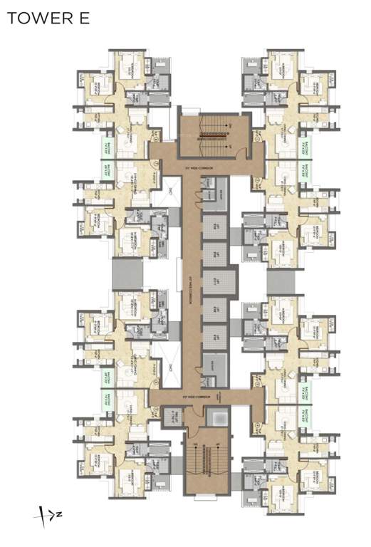  raymond realty ten x habitat Tower E Cluster Plan
