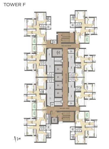  raymond-realty-ten-x-habitat Tower F Cluster Plan