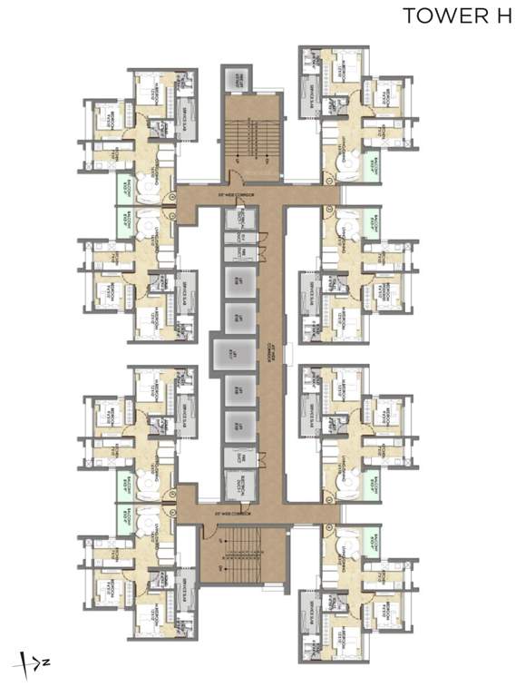  raymond realty ten x habitat Tower H Cluster Plan