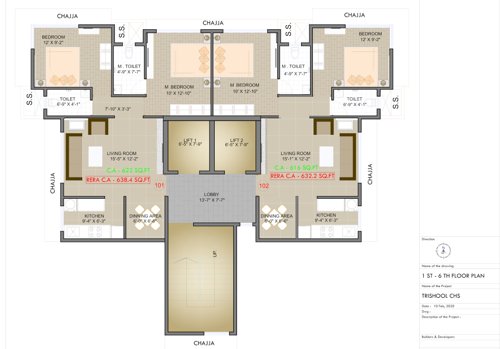 vicinia Vicinia Cluster Plan from 1st to 6th Floor