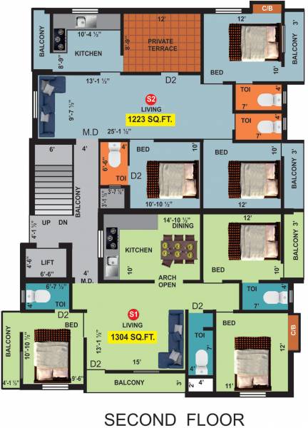  lavanthika Lavanthika Cluster Plan For 2nd Floor
