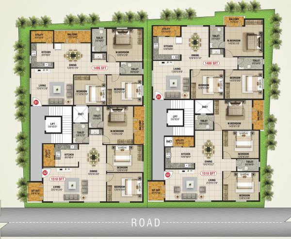  regency RA Regency Cluster Plan From 1st To 4th Floor