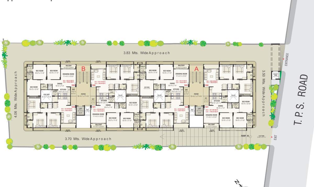  kameshwar jyot ii Tower A And Tower B Cluster Plan
