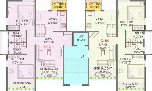  bougainvillea Bougainvillea Cluster Plan from 1st to 3rd Floor