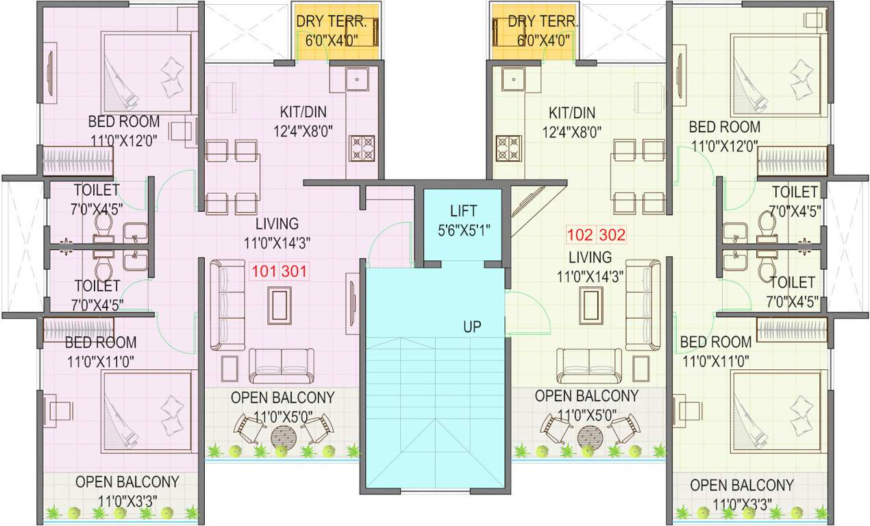  bougainvillea Bougainvillea Cluster Plan from 1st to 3rd Floor