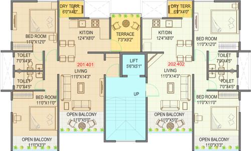  bougainvillea Bougainvillea Cluster Plan from 2nd to 4th Floor