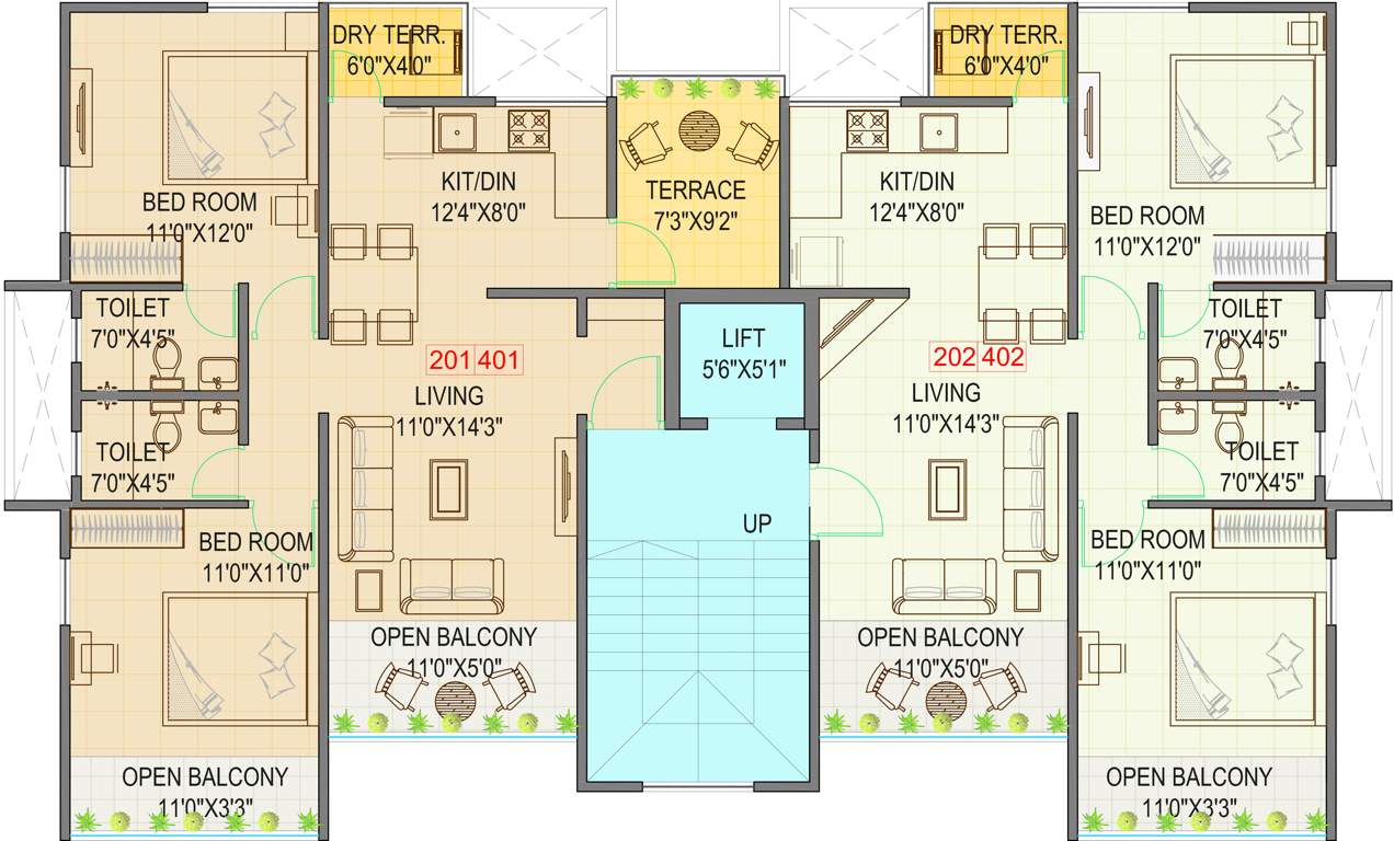  bougainvillea Bougainvillea Cluster Plan from 2nd to 4th Floor