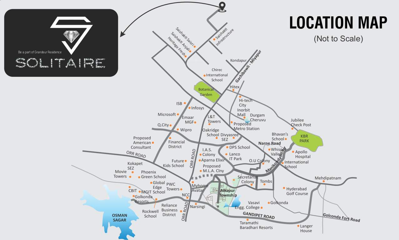  solitaire Location Plan