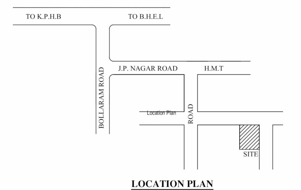  sudheerreddy residency Location Plan