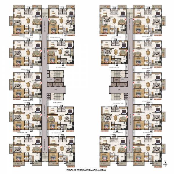  estella Estella Cluster Plan From 3rd To 15th Floor