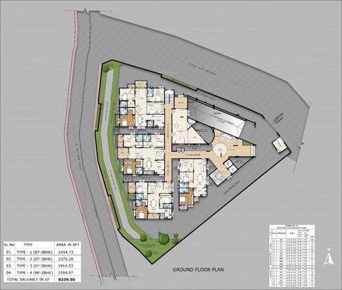  urbana Empire Urbana Cluster Plan for ground Floor