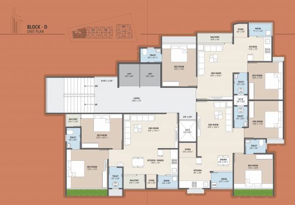  sky Block D Cluster Plan