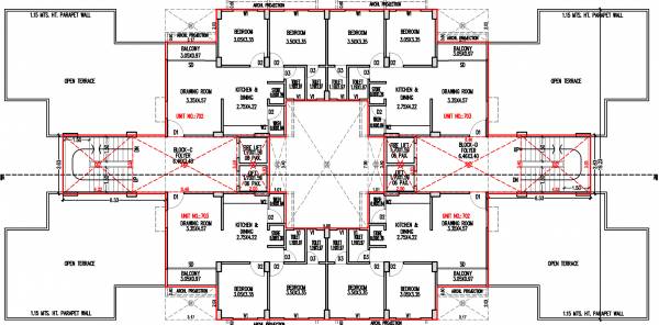  tirth Tower C And D Cluster Plan Fror 7th Floor