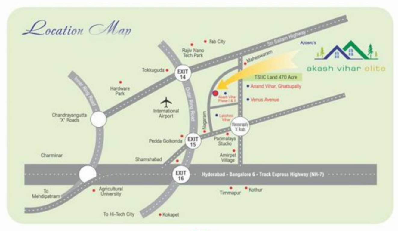  akash vihar elite Location Plan