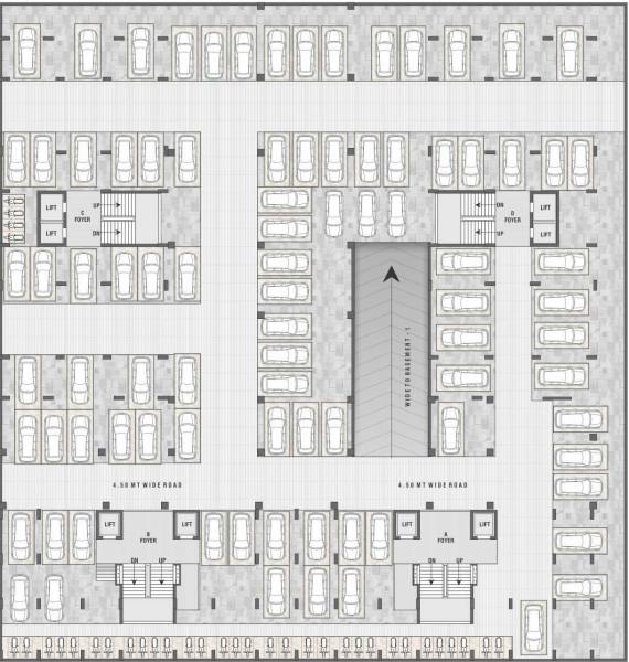  sargam A, B, C And D Basement Cluster Plan