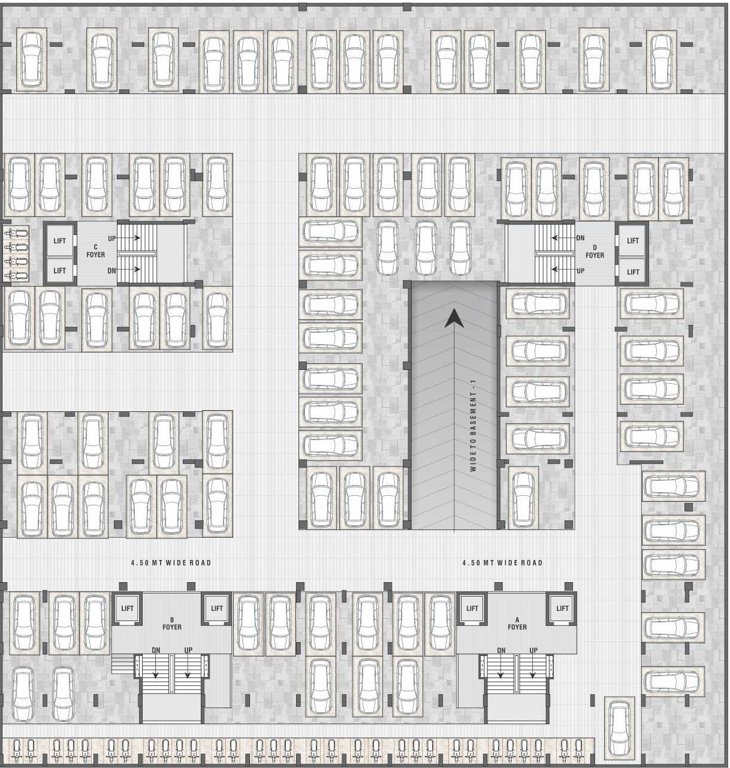  sargam A, B, C And D Basement Cluster Plan