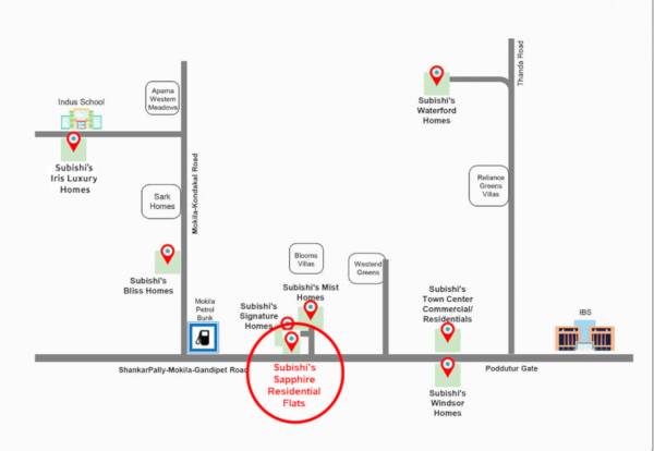  sapphire-residential-flats Location Plan