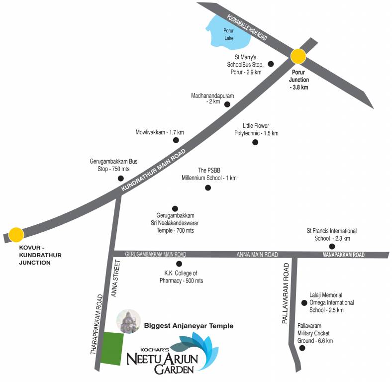 neetu arjun garden phase 2 Location Plan