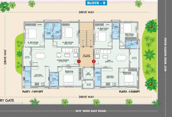  amigo Block B Cluster Plan from 1st to 5th Floor