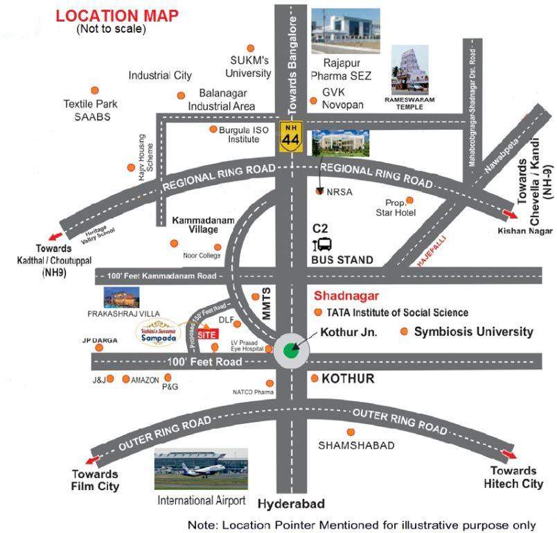  vahinis suvarna sampada Location Plan