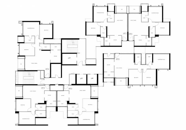  glen-ridge Wing A Cluster Plan For Typical Floor