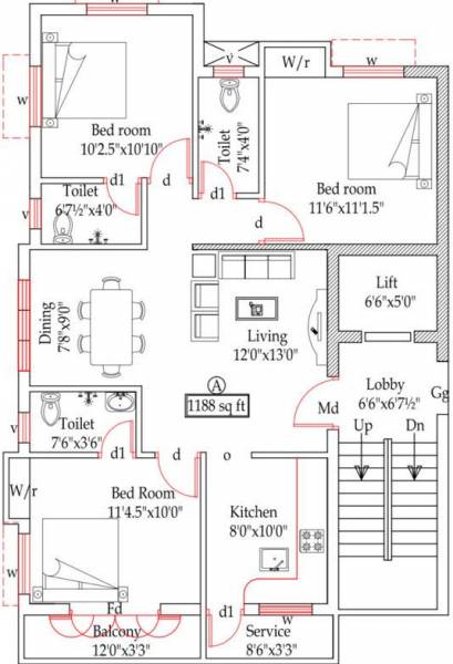  aishvar-flats Aishvar Flat Cluster Plan From 1st To 5th Floor