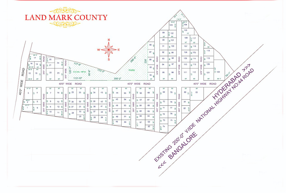  landmark county Layout Plan