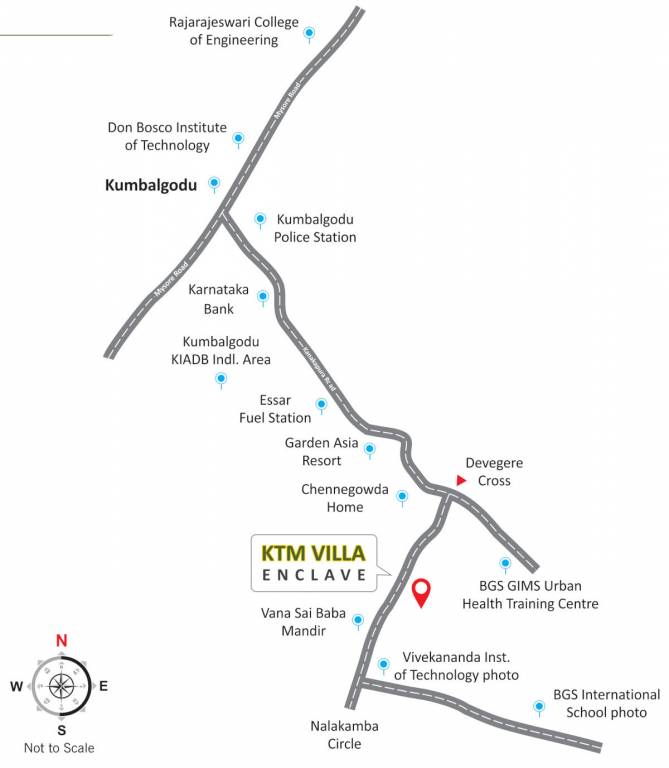 ktm villa enclave Location Plan