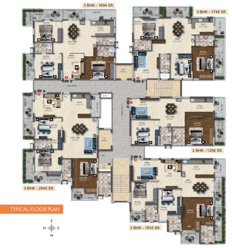 himasai-heights Himasai Heights Cluster Plan from 2nd to 11th Floor