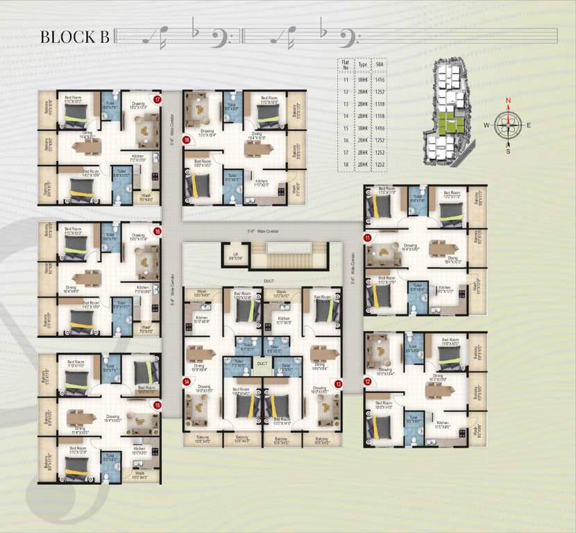  sonestaa melody Block B Cluster Plan