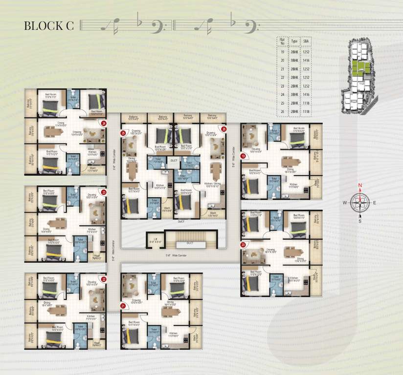  sonestaa melody Block C Cluster Plan