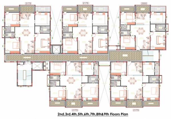  vulcan-golden-crest Vulcan Developers Cluster Plan from 2nd to 9th Floor