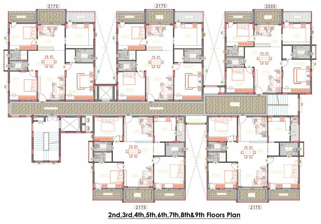  vulcan golden crest Vulcan Developers Cluster Plan from 2nd to 9th Floor