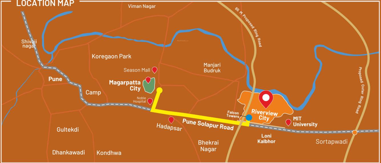  river view city Location Plan