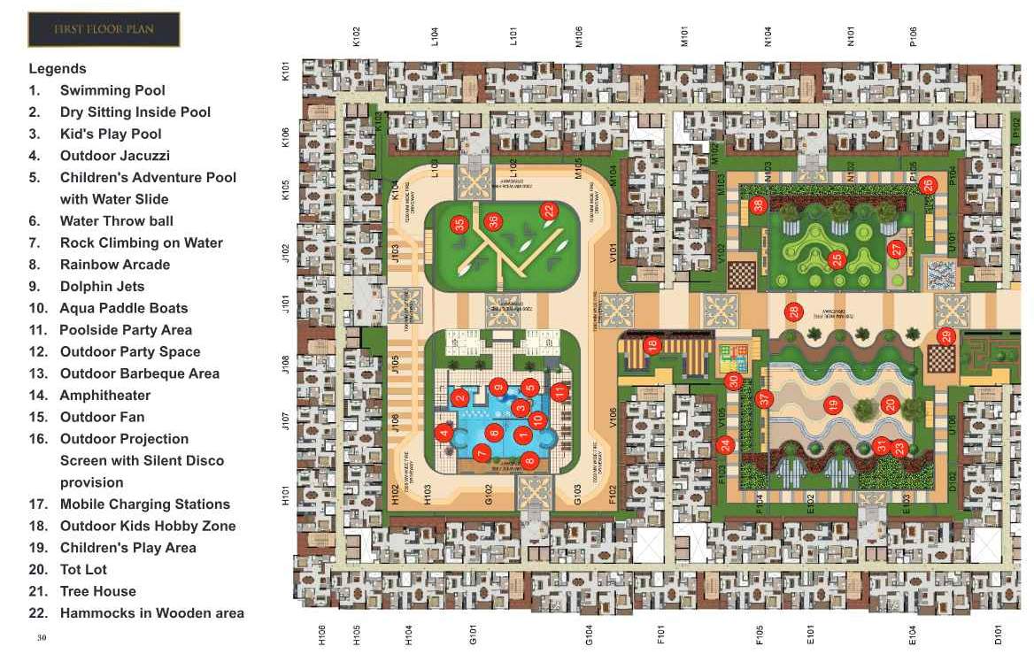  casagrand first city Tower 3 Cluster Plan