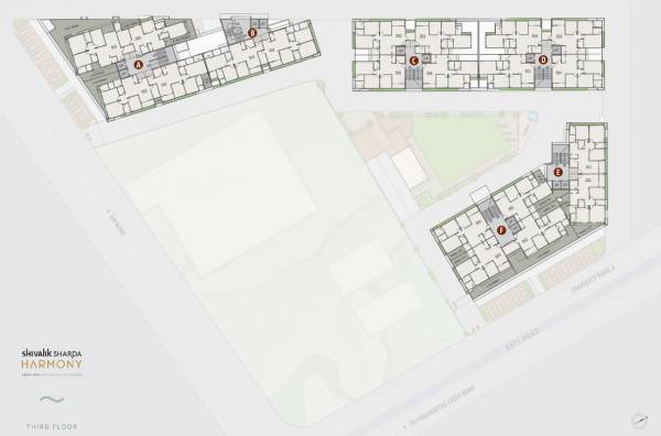 Block A To F Cluster Plan for 3rd Floor sharda-harmony Block A To F Cluster Plan for 3rd Floor