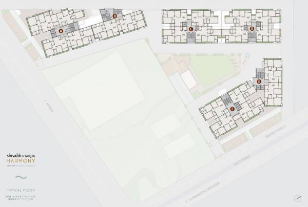 Block A To F Typical Cluster Plan sharda-harmony Block A To F Typical Cluster Plan