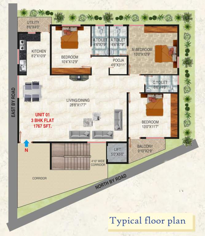  vanya vilas Vanya Vilas Cluster Plan from 1st to 5th Floor